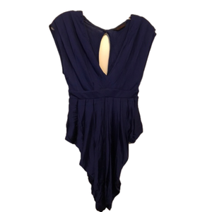 Miss Selfridge Blue Asymmetrical Dress